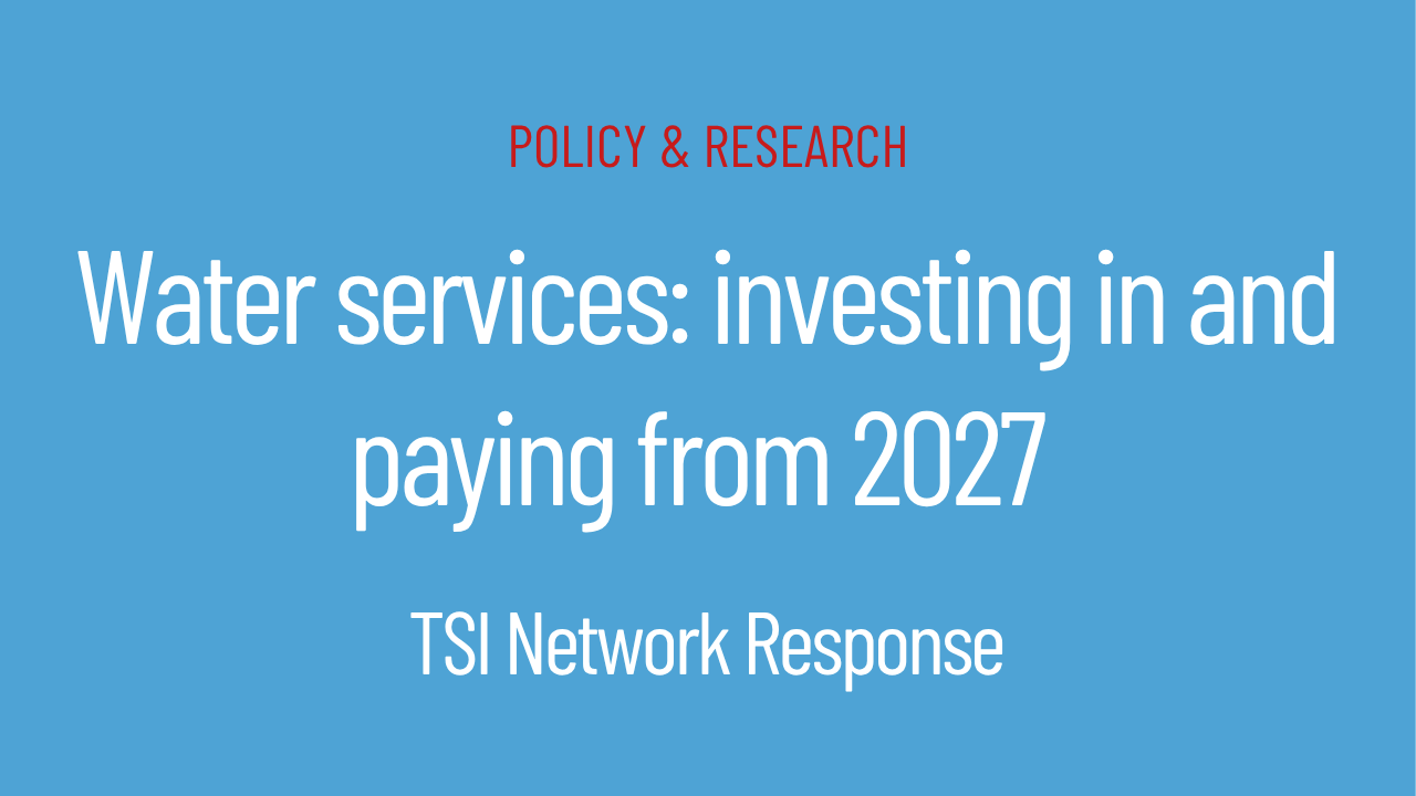 Water services investing in and paying from 2027